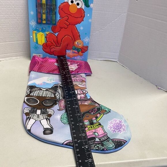 LOL Christmas Stocking and SESAME STREET Holiday  Coloring And Activity Book‎ - Picture 4 of 11
